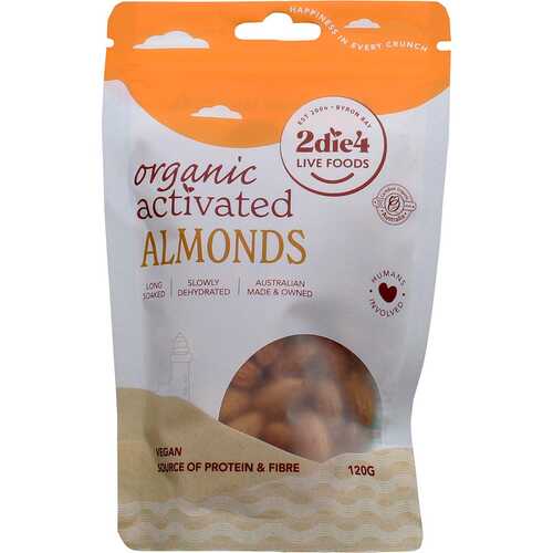 Activated Organic Almonds 120g