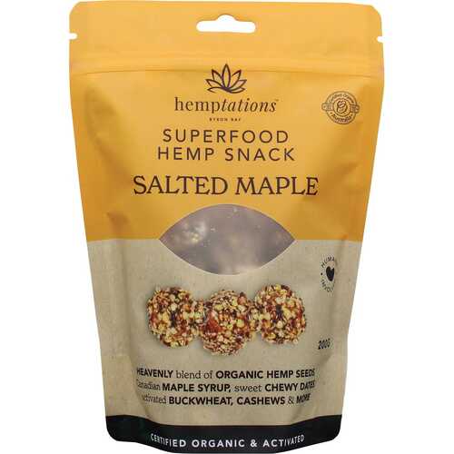 Organic Hemptations - Salted Maple 200g