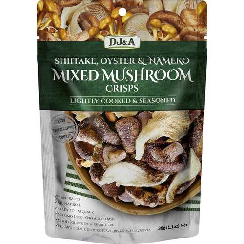 Natural Mixed Mushroom Crisps (12x30g)