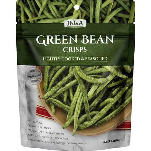 Natural Green Bean Crisps (10x30g)