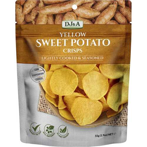 Natural Yellow Sweet Potato Crisps (10x55g)