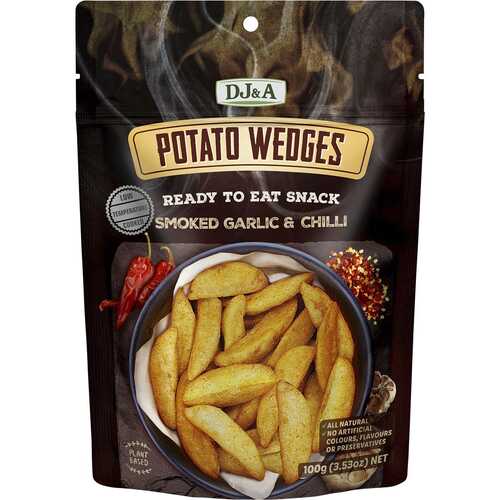 Natural Potato Wedges - Smoked Garlic & Chilli (9x100g)