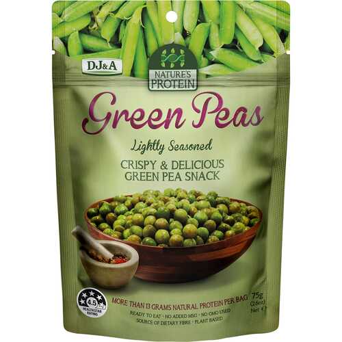 Nature's Protein - Lightly Seasoned Green Peas (12x75g)
