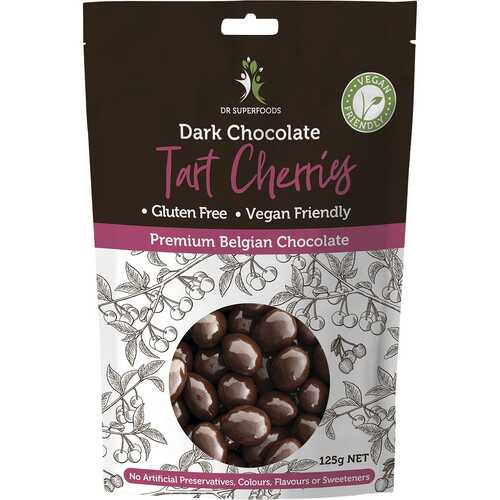 Dark Chocolate Coated Tart Cherries 125g
