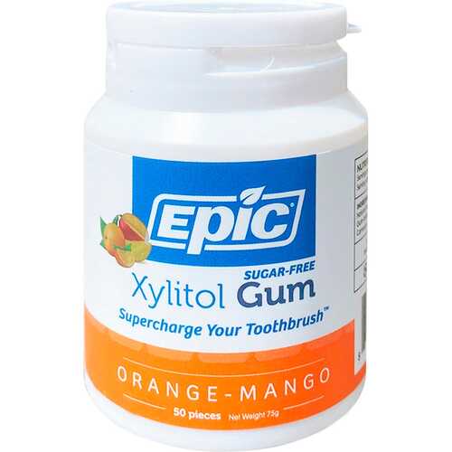 Sugar-Free Xylitol Gum - Orange Mango x50