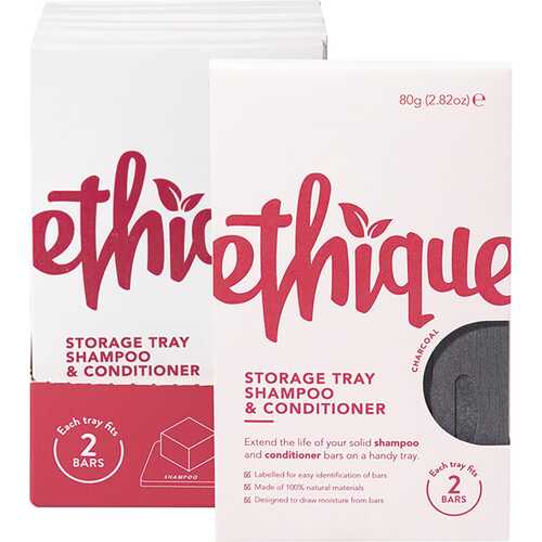 Storage Tray Shampoo & Conditioner - Charcoal x6