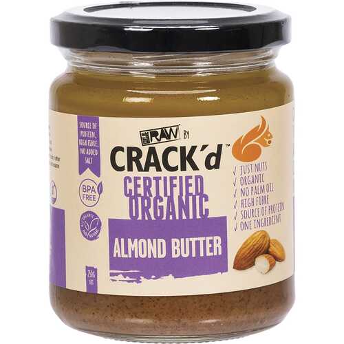 Organic Crack'd Almond Butter 250g