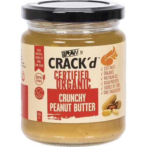 Organic Crack'd Crunchy Peanut Butter 250g