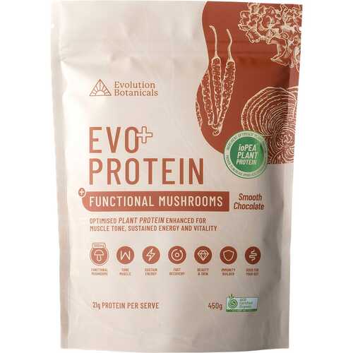 Evo+ Protein with Mushroom Blend - Chocolate 450g