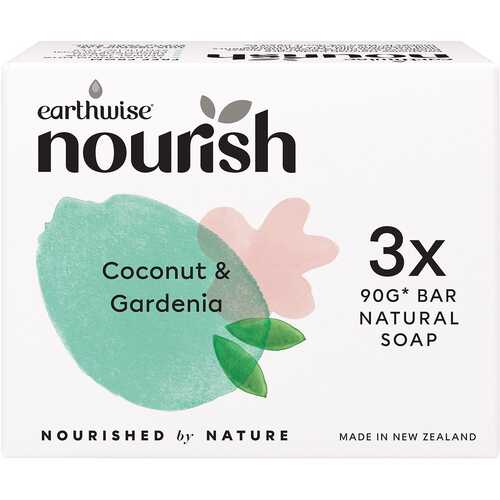 Natural Soap Bar - Coconut & Gardenia x3