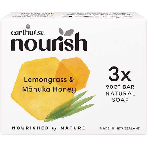 Natural Soap Bar - Lemongrass & Manuka Honey x3