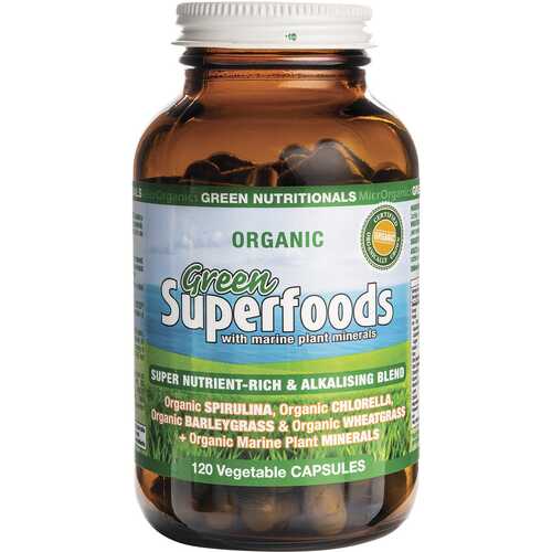 Organic Green Superfoods vCaps (600mg) x120