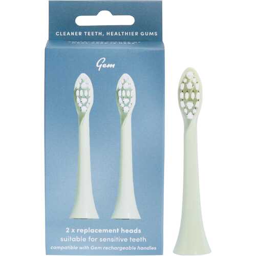 Electric Toothbrush Replacement Heads - Mint x2