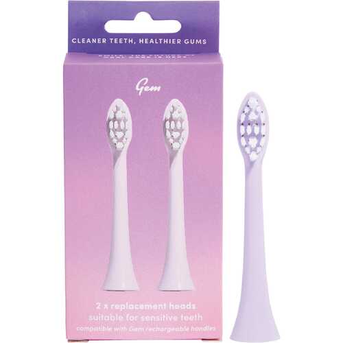 Electric Toothbrush Replacement Heads - Rose x2