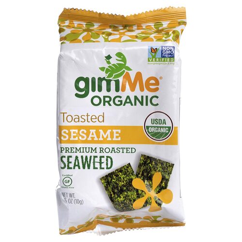 Organic Roasted Seaweed Snacks - Sesame 10g