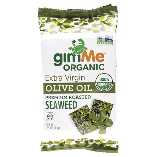 Organic Roasted Seaweed Snacks - Olive Oil 10g