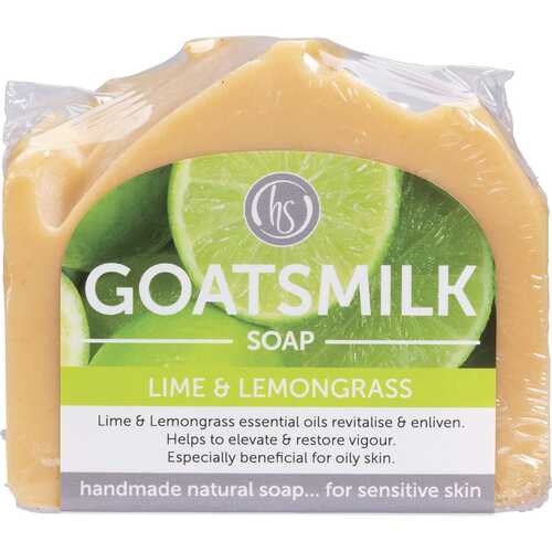 Lime & Lemongrass Goat's Milk Soap 140g