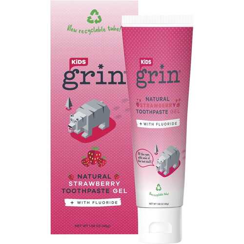 Natural Strawberry Kids Toothpaste Gel (+ Fluoride) 45g