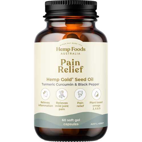Pain Relief Hemp Gold Seed Oil Capsules x60