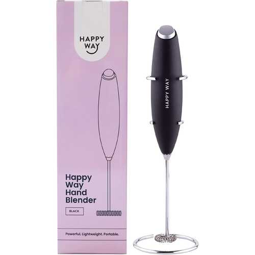 Portable Hand Blender with Stand - Black