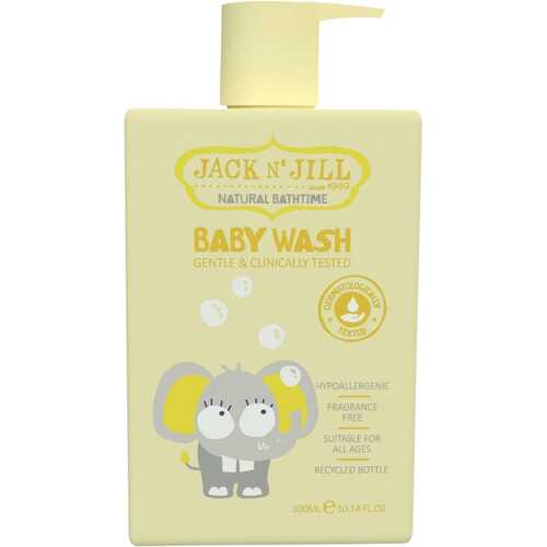 Natural Baby Wash - Fragrance Free (3x300ml)