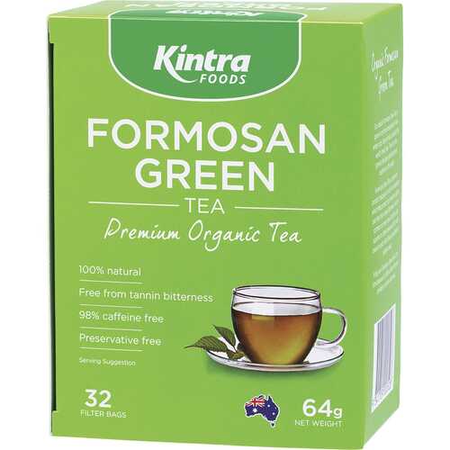 Organic Formosan Green Tea Filter Bags x32