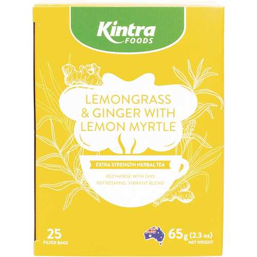 Lemongrass & Ginger Herbal Tea Bags x25