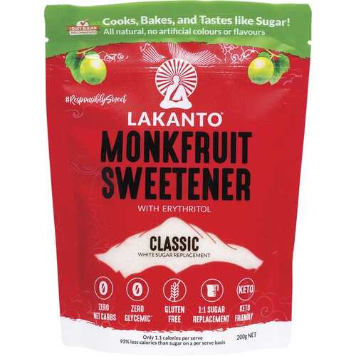 Classic Monkfruit Sweetener (+Erythritol) 200g