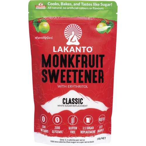 Classic Monkfruit Sweetener (+Erythritol) 500g
