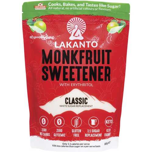 Classic Monkfruit Sweetener (+Erythritol) 800g