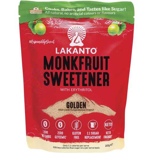 Golden Monkfruit Sweetener (+Erythritol) 200g