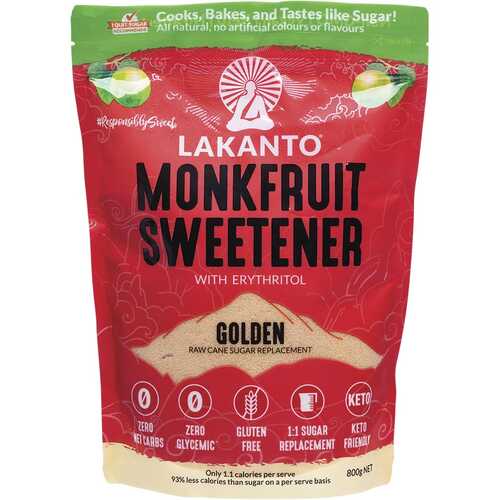 Golden Monkfruit Sweetener (+Erythritol) 800g