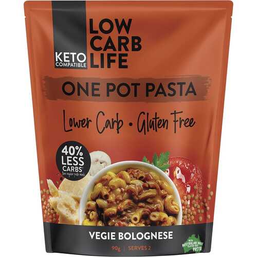 Vegie Bolognese Keto One Pot Pasta (10x90g)