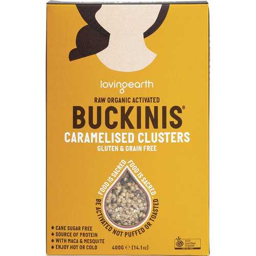 Organic Buckinis Caramelised Clusters 400g