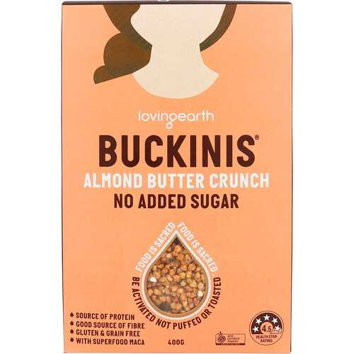Organic Buckinis Almond Butter Crunch 400g