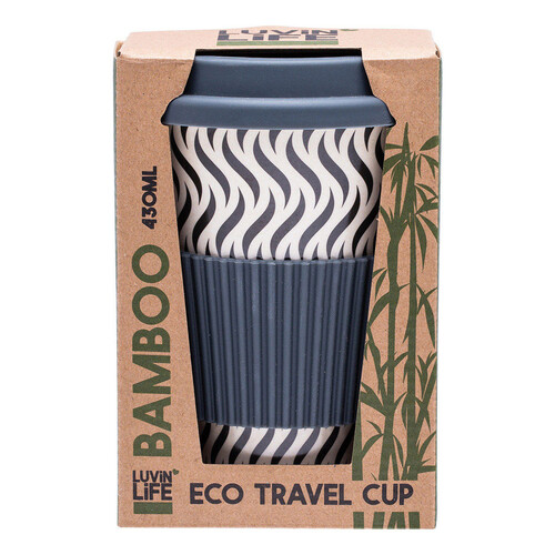 Bamboo Eco Travel Cup - Waves 430ml