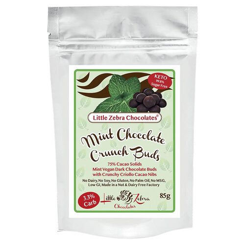 Vegan Dark Chocolate Crunch Buds - Mint 85g