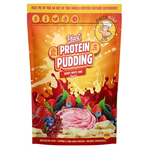 Berry White Choc Plant Protein Pudding 480g