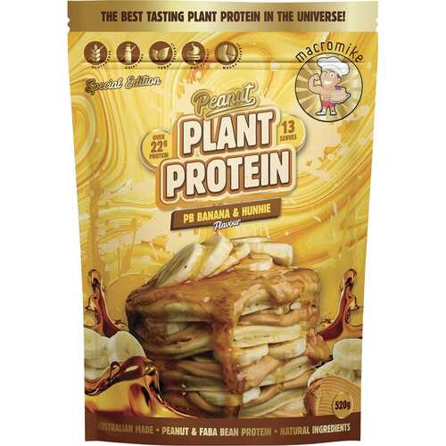PB Banana Hunnie Peanut Plant Protein 520g