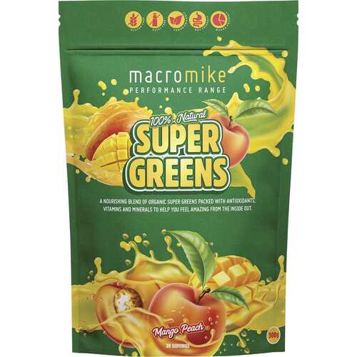 Mango Peach Super Greens 300g