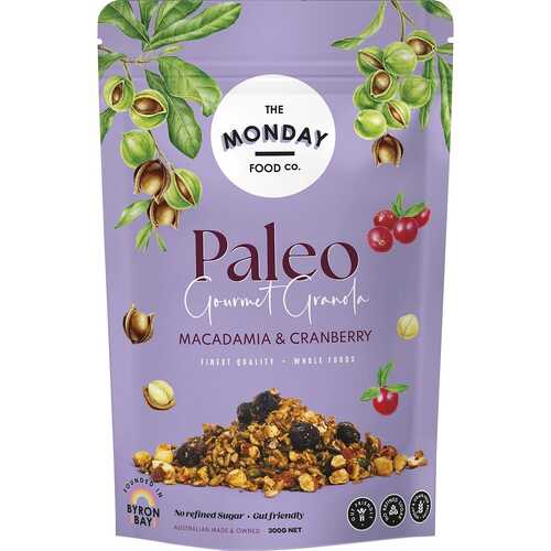 Paleo Gourmet Granola - Macadamia Cranberry 300g