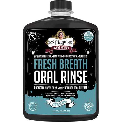 Charcoal Oral Rinse - Classic Mint 420ml