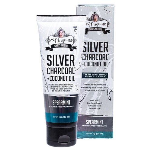 Silver Charcoal Toothpaste - Spearmint 113g