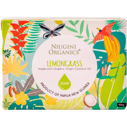 Organic Virgin Coconut Oil Soap - Lemongrass 100g