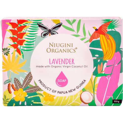 Organic Virgin Coconut Oil Soap - Lavender 100g