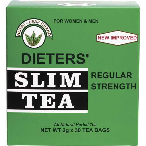 Dieters Slim Tea - Regular Strength Tea Bags x30