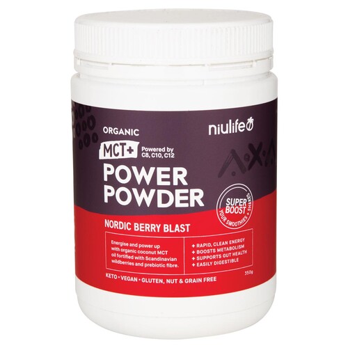 Organic MCT+ Power Powder - Nordic Berry 350g