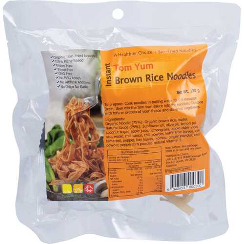Instant Tom Yum Brown Rice Noodles 120g