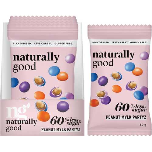 Peanut Mylk Partyz - 60% Less Sugar (10x50g)