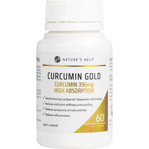 High Absorption Curcumin Gold Capsules (396mg) x60 